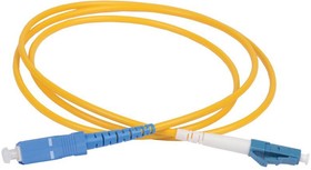 Патч-корд оптический коммутационный переходной для одномодового кабеля (SM); 9/125 (OS2); LC/UPC-SC/UPC; одинарного исполнения (Simplex); LS