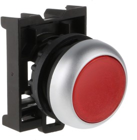 Фото 1/6 78635802 M22-DL-R+M22-A, RMQ Titan M22 Series Red Illuminated Momentary Push Button Head, 22mm Cutout, IP69K