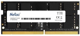 Фото 1/6 Модуль памяти Netac DDR4 SO-DIMM 16Gb 2666МГц CL19 (NTBSD4N26SP-16)