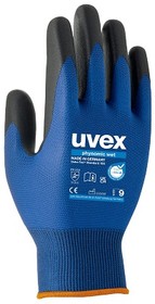 6006010, phynomic wet Blue Elastane, Polyamide Abrasion Resistant Work Gloves, Size 10, XL, Aqua-Polymer Foam Coating