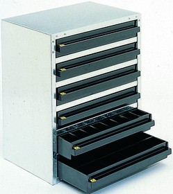 103725, 6 Drawer ESD Cabinet, 435 x 357 x 255mm