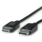 11.04.5781-10, Male DisplayPort to Male HDMI, PVC Cable, 2m