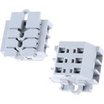 261-103, 261 Series Grey Terminal Strip, 2.5mm², Single-Level, Cage Clamp Termination