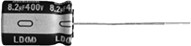 Фото 1/2 22μF Aluminium Electrolytic Capacitor 450V dc, Radial, Through Hole - ULD2W220MHD6