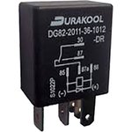 DG82-2011-36-1012-DR, Plug In Automotive Relay, 12V dc Coil Voltage ...