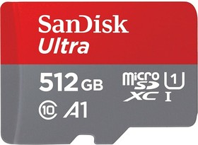 Флеш карта microSD 512GB SanDisk microSDXC Class 10 Ultra UHS-I A1 140MB/s