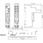 SRU08-E, Колодка, винтовой зажим, на рейку DIN35/панель, для RFT2CO, 46.52 ...