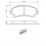 0986494720, 0 986 494 720_колодки дисковые передние!\ Nissan X-Trail ...