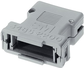 Фото 1/3 3485-2100F, Connector Accessories D-Sub Junction Shell 9 POS Polyester Gray