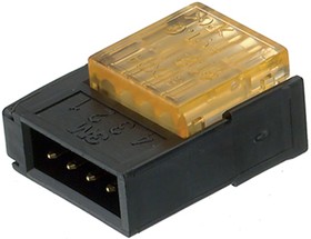 Фото 1/4 37103-A124-00E MB, 3-Way IDC Connector Plug for Cable Mount, 1-Row