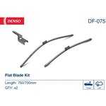 DF075, Wiper Blade - flat blade kit: FORD, RENAULT