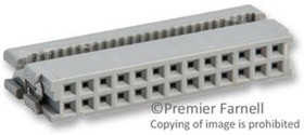 Фото 1/4 3399-6000, 26-Way IDC Connector Socket for Cable Mount, 2-Row
