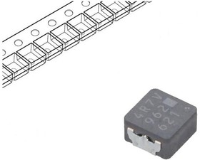 Фото 1/2 ETQP3M4R7KVP, ETQP3M, 0530 Wire-wound SMD Inductor with a Metal Composite Core, 4.7 μH ±20% 4.1A Idc