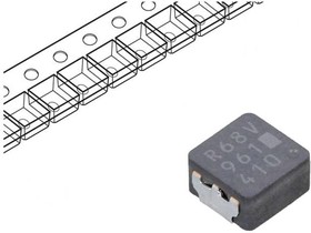 Фото 1/4 ETQP3MR68KVP, Силовой Индуктор (SMD), 680 нГн, 8.4 А, 15.9 А, ETQP, 5.5мм x 5мм x 3мм