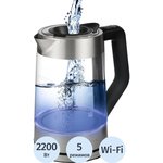 17215, Чайник элект. Polaris PWK 1725CGLD WIFI IQ Home, стекло,2200Вт, 1,7л,WI-FI