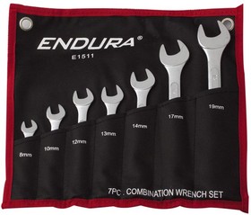 EN-E1511, Набор комбинированных гаечных ключей Endura E1511, 7 шт (8 - 19 мм)