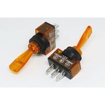 Рычажный переключатель (тумблер), 12В, 20А, переключение ON-OFF, d11.2h28 ...