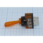 Рычажный переключатель (тумблер), 12В, 20А, переключение ON-OFF, d11.2h28 ...