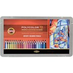 Карандаши цветные художественные KOH-I-NOOR "Polycolor", 72 цвета, 3,8 мм ...