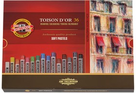 Фото 1/4 Пастель мягкая художественная KOH-I-NOOR "Toison D'or", 36 цвета, круглое сечение, 8515036005KS