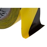 Scotch 766 Black, Yellow Vinyl 33m Lane Marking Tape, 0.13mm Thickness