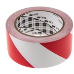 Scotch 767 Red, White Vinyl 33m Lane Marking Tape, 0.13mm Thickness