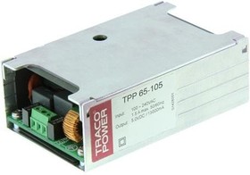 TPP 65-331M3, Switching Power Supplies 65W 15V 4.34A, 5V 8A, -15V 0.6A