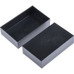 RTM106-BLK, Black Acrylonitrile Butadiene Styrene Wall Mount Potting Box