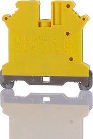 Фото 1/6 0441517, USLKG 5-1 Series Green, Yellow Feed Through Terminal Block, 0.2 6mm², Single-Level, Screw