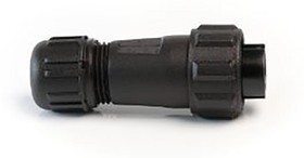 Circular Connector, 2 Contacts, Cable Mount, Socket, Female, IP68