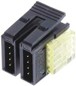 Фото 1/2 37108-2206-0W0-FL, Connector, Mini-Clamp Plug, Black/Gray, 2mm, Wiremount, IDC, 22-20 AWG, 8 POS | 3M 37108-2206-0W0FL