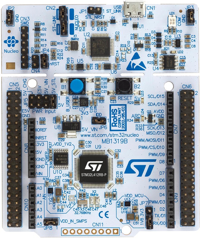 NUCLEO-L412RB-P, STM32 Nucleo-64 MCU отладочная плата – купить