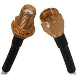 415-0031-018, 415 Series Male SMA to Female SMA Coaxial Cable, 457.2mm ...