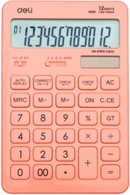 Фото 1/10 Калькулятор настольный Deli Touch EM01541 красный 12-разр.