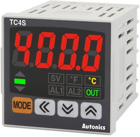 Фото 1/2 Температурный контроллер TC4S-14R,1/16 DIN, арт. 00000012273