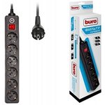 Сетевой фильтр Buro 600SH-3-B, 3м, черный