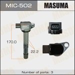 MIC-502, Катушка зажигания Honda Civic 01-, CR-V 01- (K20A, K24A) MASUMA