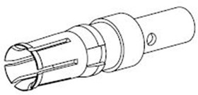 FMP003S103 / 1727040151, 172704 Series, Female Crimp D-sub Connector Contact, Gold over Nickel, 14 → 12 AWG