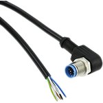 2273088-1, Right Angle Male 5 way M12 to Unterminated Sensor Actuator Cable, 1.5m