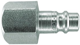 Фото 1/2 103105204, Steel Female Pneumatic Quick Connect Coupling, G 3/8 Female Threaded