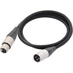 Cordial CFM 2,5 FM микрофонный кабель XLR female/XLR male, 2,5 м, черный