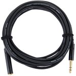 Cordial CFM 5 VK инструментальный кабель джек стерео 6.3мм male/джек стерео 6.3мм female, 5.0м, черный