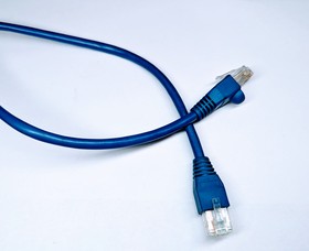Патч-корд U/UTP Cabeus PC-UTP-RJ45-Cat.6-0.3m-BL 1M синий