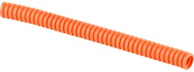 Фото 1/2 Гофрированная труба 16 мм полипропилен оранжевая FRHF с зондом легкая уп 100 метров 41601НГ