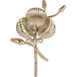 Настенный крючок Орхидея Джолли, золотистого цвета 79034/золотистый