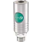 ESI 111153, Stainless Steel Male Safety Quick Connect Coupling, G 1/2 Male Threaded