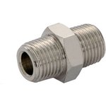 150203818, 15 Series Straight Threaded Adaptor, R 3/8 Male to R 1/8 Male ...