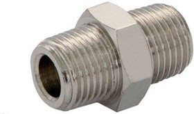 150203818, 15 Series Straight Threaded Adaptor, R 3/8 Male to R 1/8 Male, Threaded Connection Style, 15020