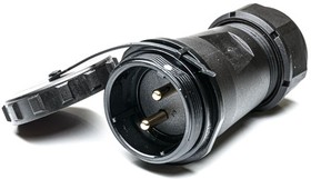Circular Connector, 2 Contacts, Cable Mount, Plug, Male, IP68