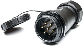 Circular Connector, 7 Contacts, Cable Mount, Plug, Male, IP68